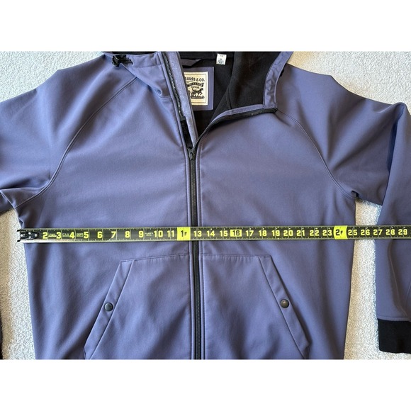 Men's Levi's Soft Shell Sherpa Lined Hooded Jacket Purple Extra Large - Picture 9 of 9